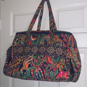 Vera Bradley Vibrant Paisley Quilted Travel Bag